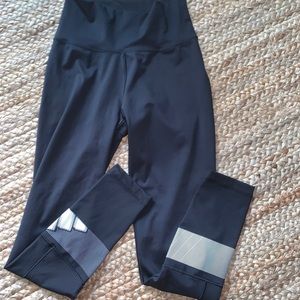 Adidas Prime Green Black Leggings, Small